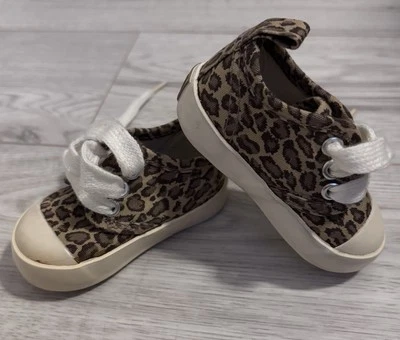 Zapatos De Colección Y2K Baby Gap Bebé Niño Niña Estampado Leopardo Talla 2 Foto 1 de 4