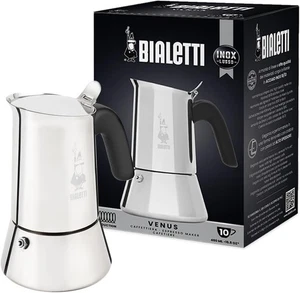 Bialetti Venus Espressokocher 10 Tassen alle Herdarten & Induktion Edelstahl - Bild 1 von 4