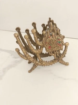 "Vintage Brass Decorative Figurine – Ornate Antique Metal Collectible Home Décor - Image 1 of 4