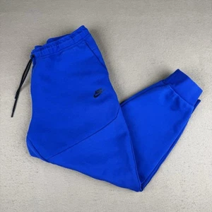 Nike Tech Fleece Joggers Mens 33 Sweatpants Sportswear Royal Blue Tech Fleece - Picture 1 of 15