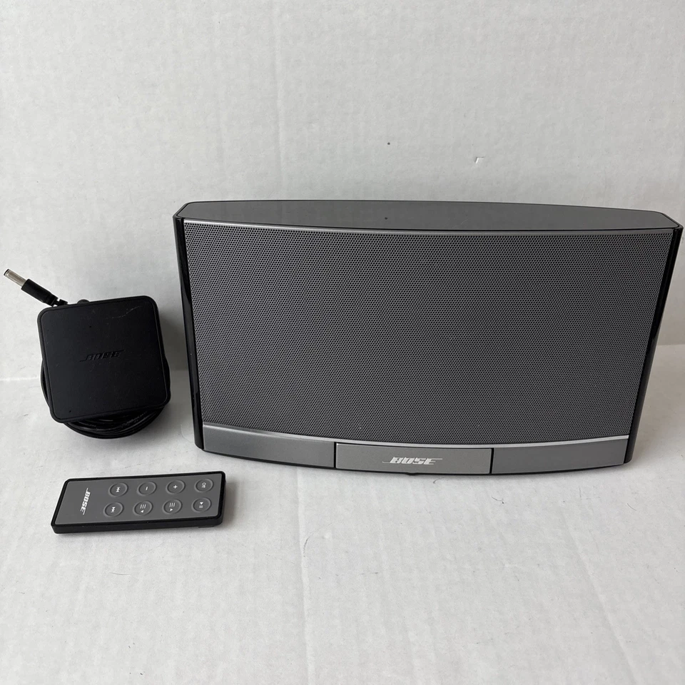 Bose SoundDock N123 Dock Portable Digital Music System Speaker Power Cord Remote - Image 1 of 4