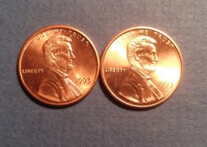 1993 PD Lincoln Memorial Cent Penny Set Brilliant Uncirculated From Rolls - Picture 1 of 2