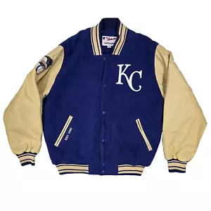 Giacca uomo Majestic Kansas City Royals taglia Large American League Varsity - Foto 1 di 24