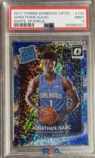 2017-18 Donruss Optic White Sparkle Jonathan Isaac Rated Rookie SSP RC PSA 9