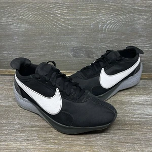 Nike Moon Racer Black White Wolf Grey Running Shoes AQ4121-001 Mens Size 11 - Picture 1 of 12