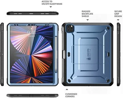 For iPad Pro 12.9" (2022/2021/2020) SUPCASE Multi-Layered Case Shockproof Cover - Image 1 of 4