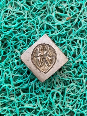 Ancient Old World Collectible Bronze Hand Carved Rare Figured Jewelry Mold Die - Image 1 of 4