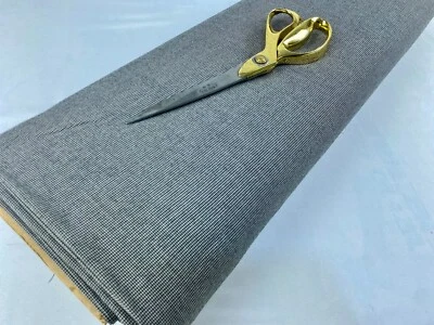 NEW*Top Quality Micro Dogtooth Black-White Base  Wool Blend Coat/Suiting Fabric - Image 1 of 4