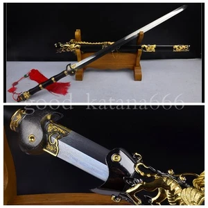 Espada china 100 % hecha a mano espada secta Wudang espada "玄武剑" patrón espada artesanal de acero #358 - Imagen 1 de 11