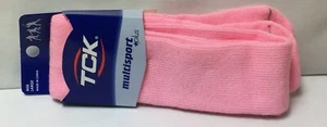 TCK Acrylic Multi Sport Plus Cushioned Tube Socks Knee High Pink Large  New!  - Picture 1 of 6