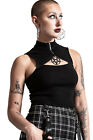 Killstar Gothic Goth Punk Crop Top - Uproar Pentagramm
