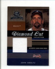 JOHN SMOLTZ 2003 DONRUSS DIAMOND KINGS DIAMOND CUT GAME JERSEY #346/400 BC9208
