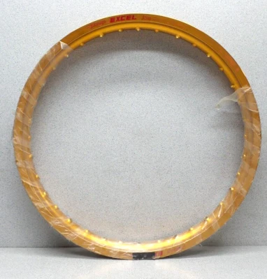 WPS EXCEL TAKASAGO FRT MX RIM GOLD HONDA KAWASAKI BG4160 20X1.85 36 NOS - Image 1 of 4