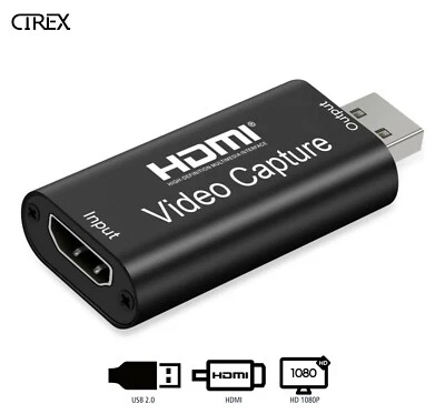 HDMI Video Capture Card USB Input 3.0 4K HD Recorder for Video Live Streaming - Image 1 of 4