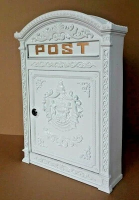 Briefkasten Postkasten Wandbriefkasten  Post Brief Mailbox Haus Garten Aluminium - Bild 1 von 2