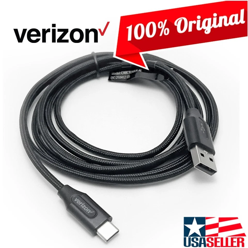 Original Verizon 6FT USB to USB-C Charge Data Cable for iPhone 16/15/Pro/Max - Image 1 of 4