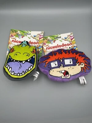NUEVO Juego de 2 8"" con hebilla chirrido juguete para perro Nickelodeon Chuckie and Reptar Roar Foto 1 de 4
