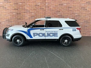 Coche de policía Panama City Beach Florida 2016 escala 1/24 diecast personalizado Motormax - Imagen 1 de 6