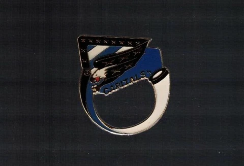 Washington Capitals logo  "Loop style / Glasses"  NHL Hockey pin Cover