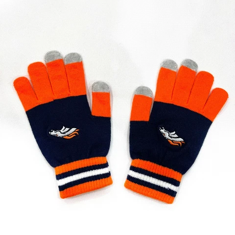 NFL Team Logo Cleveland Browns Stretch Knit Gloves with Texting Tips - New Cover