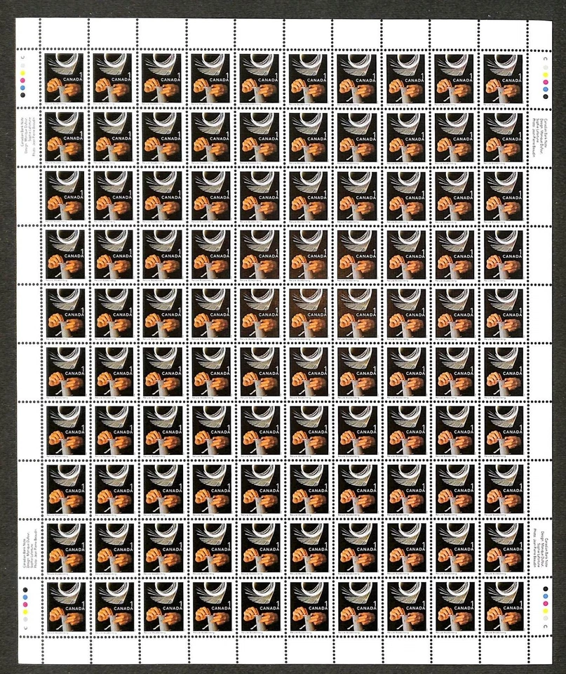 Canada - Scott 1673i - Full Plate Sheet of 100 Stamps CBN - 2000 - Image 1 of 1