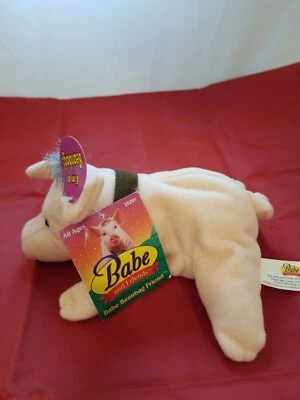 Babe and Friends Pig Bean Bag Plush Animal - 1998 MWT 7 - Image 1 of 4