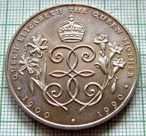 GUERNSEY 1990 2 POUNDS, The Queen Mother's 90th Birthday, UNC km# 53 - Picture 1 of 6