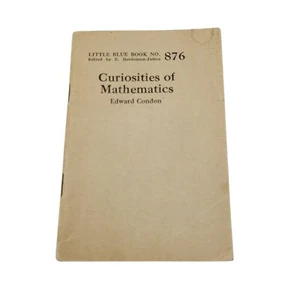 1925 Original Curiosities Of Mathematics Edward Condon Booklet 64 Pages 3.5 x 5" - Picture 1 of 4