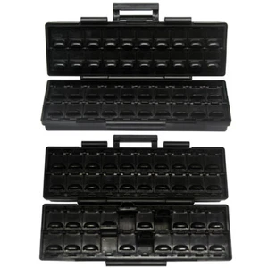 2 Stück Aidetek BOXALL40AS SMD Box mit 40 Bins Antistatik Transistor Diode IC Chips - Bild 1 von 7