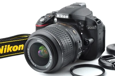 Nikon D5300 Black 24.2 MP DSLR Camera AF-S DX VR 18-55mm [Top-MINT 4,280 Clicks] - Image 1 of 4