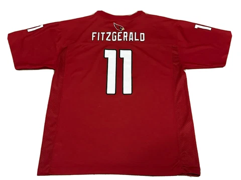 Larry Fitzgerald #11 Arizona Cardinals Jersey NFL Players Throwback Red Youth XL Cover