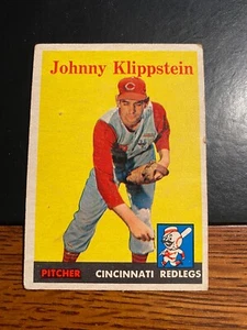 1958 Topps Baseball #242 ¡¡Johnny Klippstein!! ¡ENVÍO DE $1!! - Imagen 1 de 2