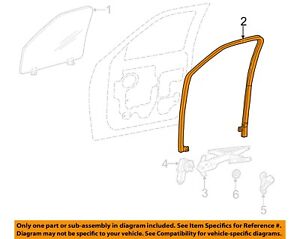 FORD OEM 97-03 F-150 Front Door-Run Channel Right 3L3Z1521536AA