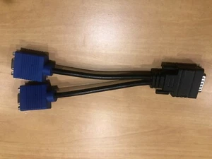 BizLink (1) DVI Male Splitter DMS-59 to Dual (2) VGA Female Connector/Adapter - Picture 1 of 3