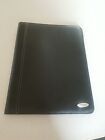 Samsonite Bi-Fold Writing Note Pad Folio CALCULATOR Black Faux Leather Portfolio