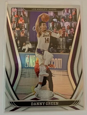 2021 CERTIFIED BASKETBALL DANNY GREEN LOS ANGELES LAKERS #66 BASE CARD MINT - Image 1 of 2