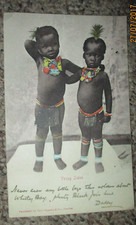 1908 Natal South Africa ethnic postcard of a young Zulus c1905 EPSTEIN DURBAN