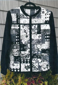 Sewing Pattern - Quilted Sweatshirt Jacket Charm Pack J. Minnis Designs M204.13 - Picture 1 of 3