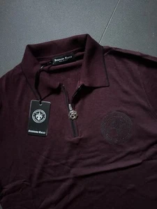 Stefano Ricci Men Polo Size S/48 Color Claret Red - Picture 1 of 7