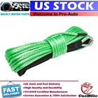 8200Lb Green 1/4" X 50' Synthetic Winch Rope Line Cable For Atv Utv With Sheath