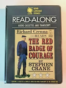 The Red Badge of Courage, by Stephen Crane, Book + 2 tapes, Richard Crenna, 1986 - Foto 1 di 12
