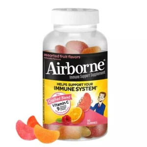 Airborne Immune Support Supplement Vitamin C 750 mg  90 Gummies Exp: 04/2026 - Picture 1 of 2