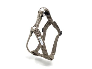 Brown Houndstooth Adjustable Dog Harness - Picture 1 of 4