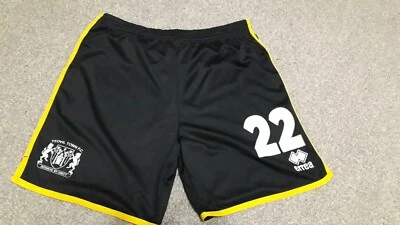 Yeovil Town football Shorts Match Worn  Courtney Senior 2023/2024 Championship  - Image 1 of 4