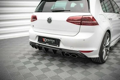 Diffusore posteriore V.2 per VW Golf 7 R / R-Line 2012-2016 attacco posteriore Maxton con ABE - Immagine 1 di 4