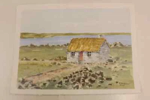 ORIGINAL AQUARELL GEMÄLDE K.LAURENCE CONNEMARA Co. GALWAY IRLAND - Bild 1 von 4