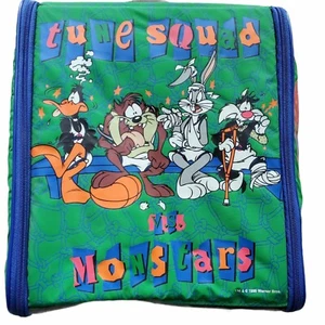 Warner Brothers Looney Tunes Space Jam Locker Bag Tune Squad Vs Monstars Vintage - Picture 1 of 11