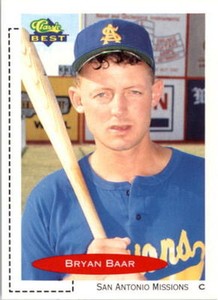 1991 Classic Best Minor League # 292 Bryan Baar San Antonio Missions Card