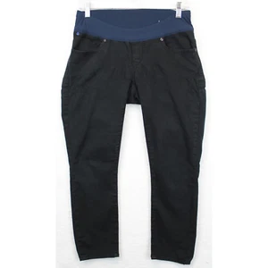 Pantalone Capri Gap 1969 sempre skinny maternità donna 26/nero tasche pull on - Foto 1 di 13