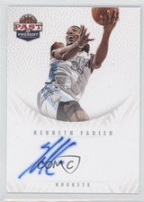 2011-12 Past & Present Redemption Draft Pick Auto Kenneth Faried #7 Auto
